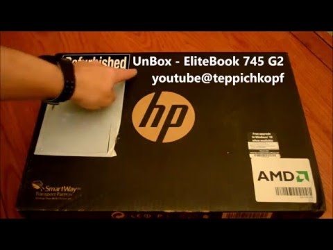 Unboxing Refurbished HP EliteBook 745 G2 laptop - unbox