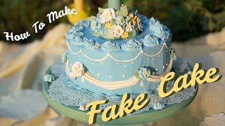 [DIY] Vintage Fake Cake🍓(faux cake, fake dessert)_Nori