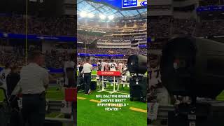 NFL HEATED FIGHT DALTON RISNER SHOVES BRETT RYPIEN ON FIELD #nfl #shorts #viral #fight #broncos