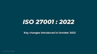 ISO 27001:2022