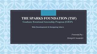 Task 1 of Web Development and Designing Internship at The Sparks Foundation