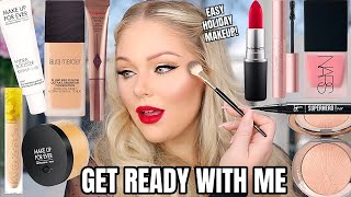 chatty get ready with me easy holiday makeup look kelly strack
