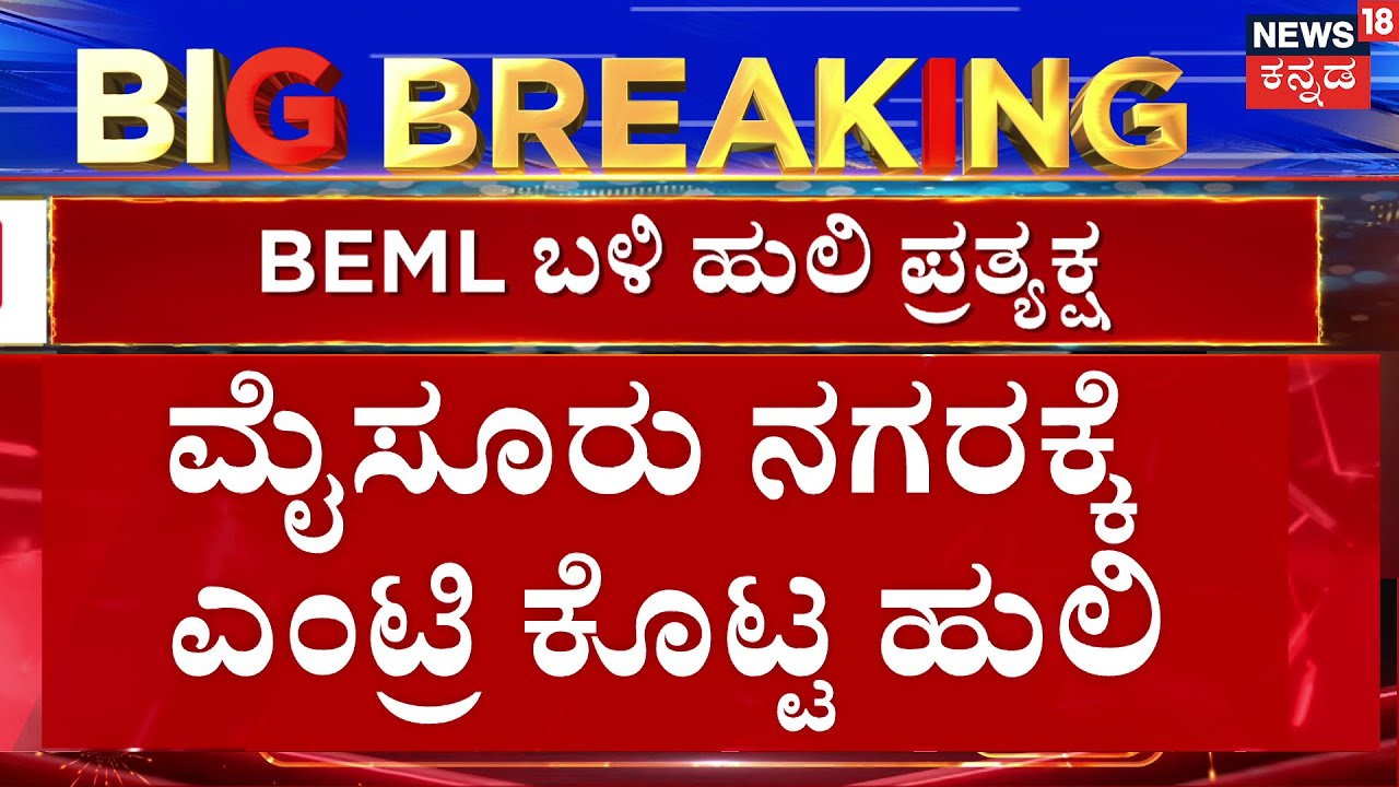 Breaking News | Tiger Spotted in Mysore City | ಮೈಸೂರು ನಗರಕ್ಕೆ ಎಂಟ್ರಿ ಕೊಟ್ಟ ಹುಲಿ | Kannada News