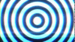 4k abstract hypnotic circles loop with glith effects　間嶋真