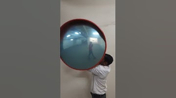 Convex Mirror in Basement Parking