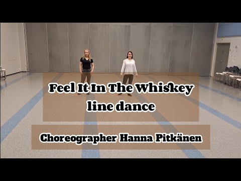 FEEL IT IN THE WHISKEY line dance demo, choreography by Hanna Pitkänen