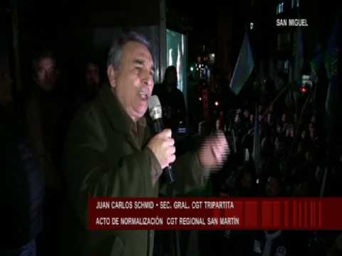 Acto normalización CGT San MartÃn
