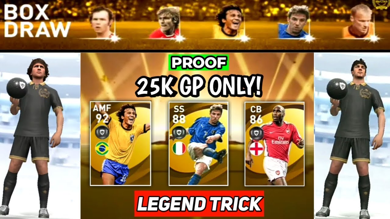 LEGEND Black Ball Trick in LEGENDS Worldwide Clubs Box Draw || Pes 2021 Mobile