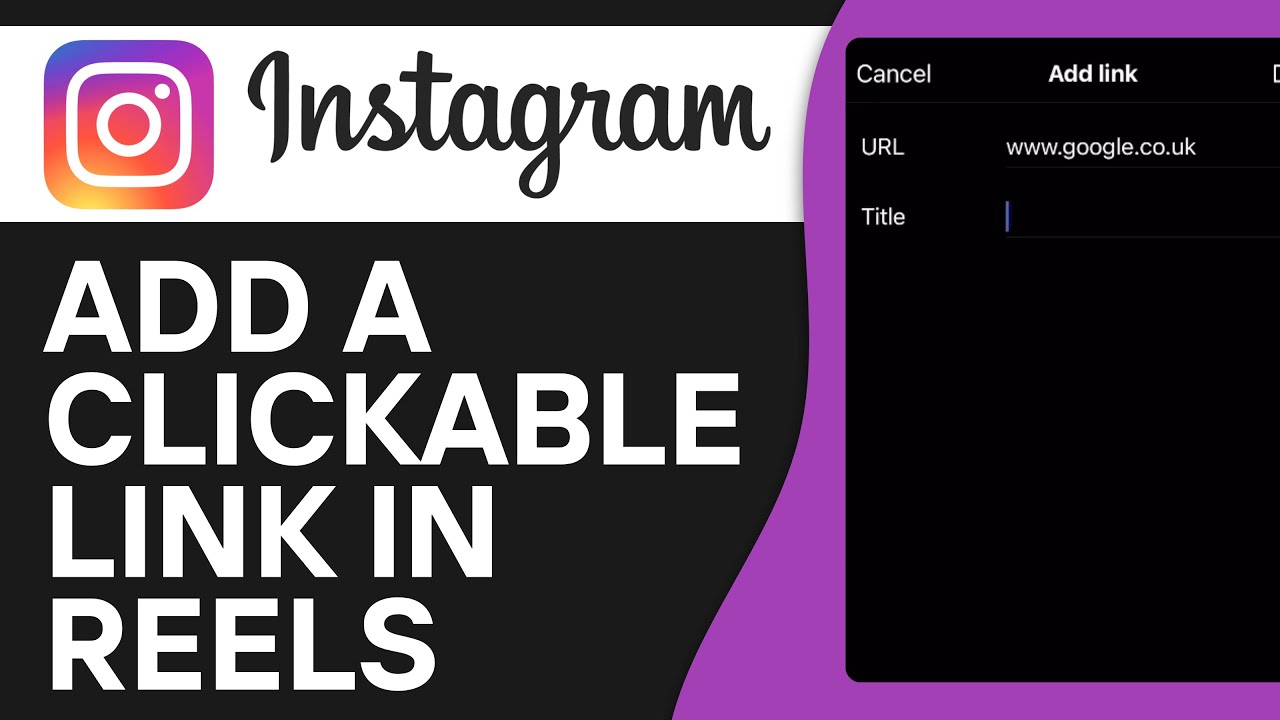 How to Add Clickable Link in Instagram Reels (2024) 