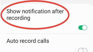 Sasmung Galaxy || Call Recording Notification Off Samsung screenshot 3
