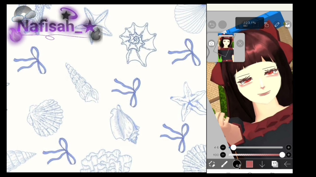 Tutorial bikin bibir ala aku~ (ges ini bisa di cepetin ya vidionya karna kelamaan)