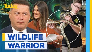 Twelve-year-old snake enthusiast on why he loves the slithery reptiles | Today Show Australia