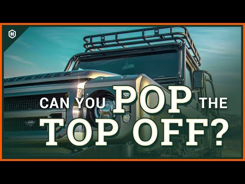 Can you take the hard top off a Defender?