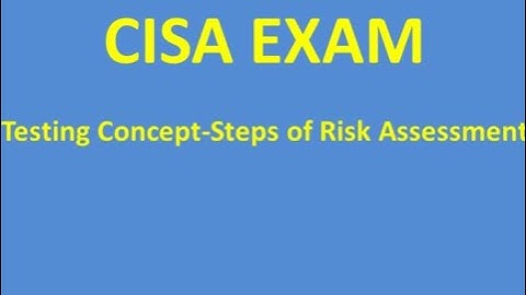 Steps of Risk Assessment