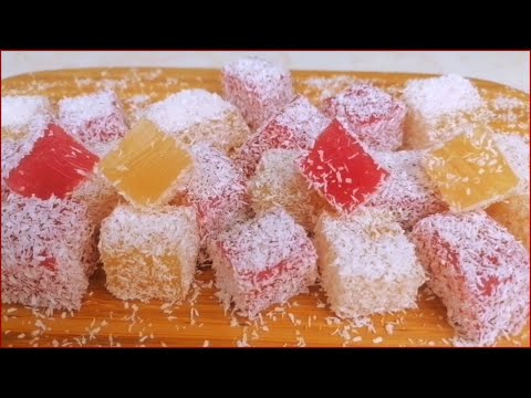 Λουκούμια χωρίς ζάχαρη!!!...με 4 υλικά ΜΟΝΟ!!! / Sweets without sugar / Maria's Greek Food.