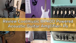 Review Cool Bp40d Powered Acoustic Guitar Amplifier Portable Bluetooth Speaker 80w Wbattery W