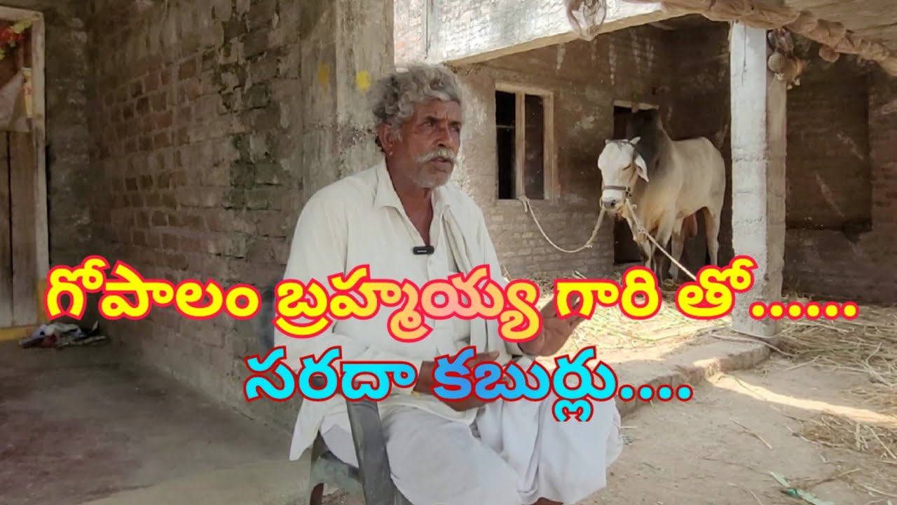 గోపాలం బ్రహ్మయ్య గారి తో సరదా కబుర్లు....Maddiralla #Akulaganpavaram