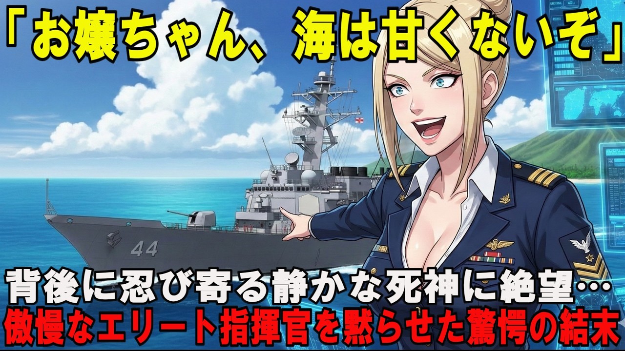【海外の反応】米軍エリート美女「ハンデをあげるわｗ」日本の護衛艦を馬鹿にした結果→ゼロ距離で突きつけられた主砲と「武士の情け」に氷の女王が号泣。米軍が震えた真の強さ【スカッと】【アニメ】