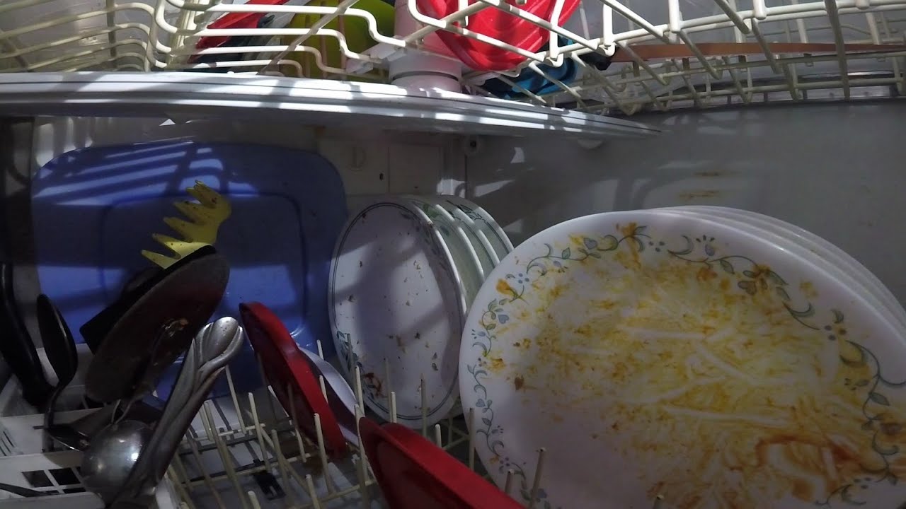 GoPro inside a Dishwasher bottom rack after Dinner (Full Cycle) YouTube