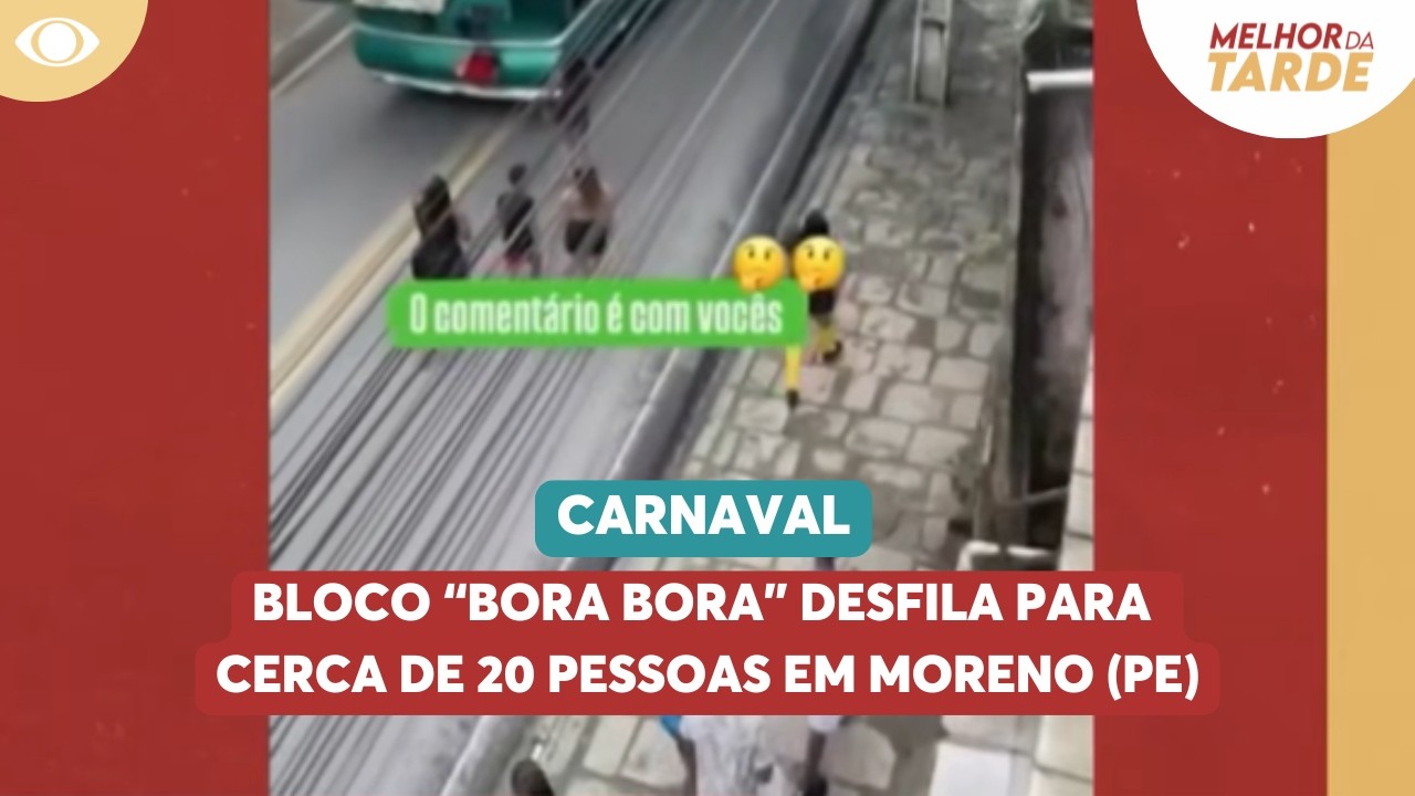 Bloco “Bora Bora” desfila para cerca de 20 pessoas em Moreno (PE)