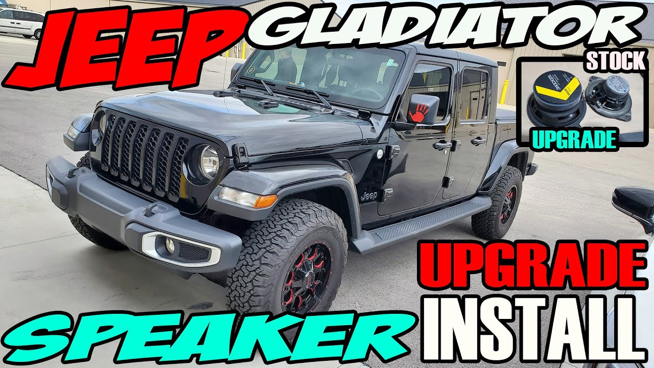 JEEP GLADIATOR JT HOW TO INSTALL NEW DASH & SOUND BAR SPEAKERS - YouTube