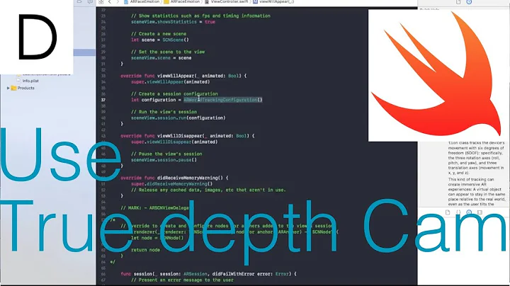 Use True depth Camera [Swift/Developer]