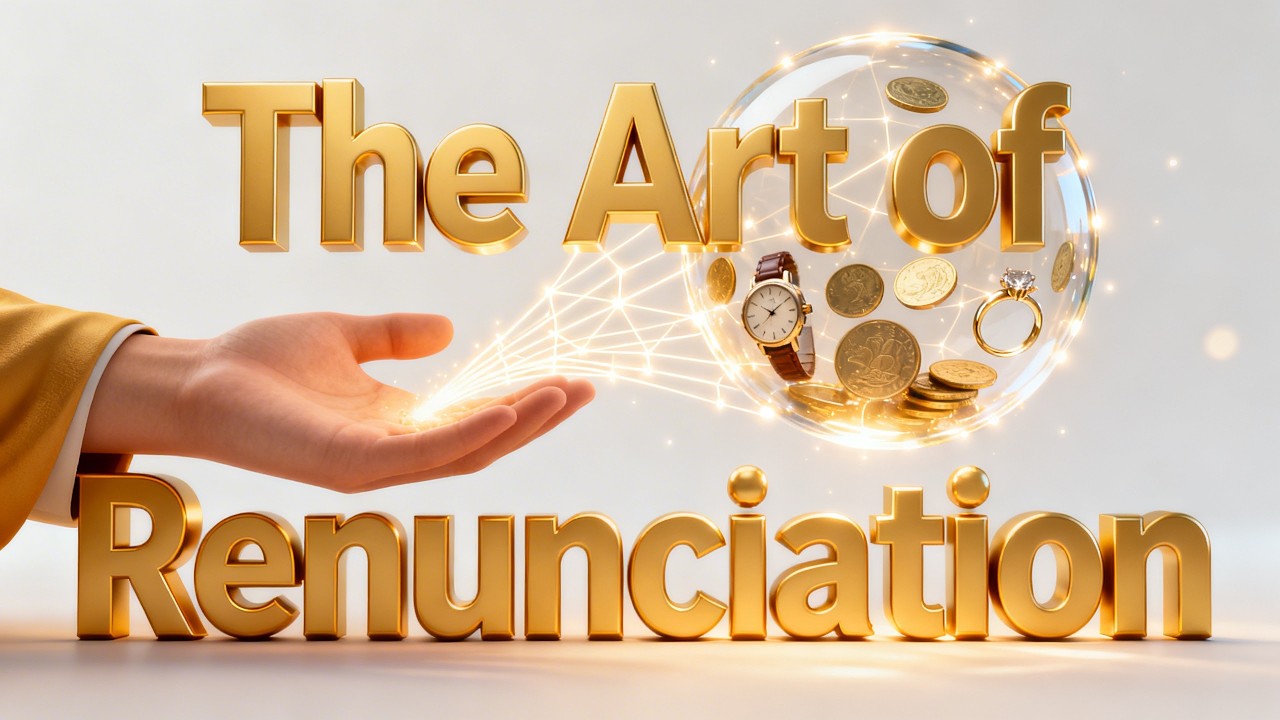 The Art of Renunciation: How to Let Go of What No Longer Serves You.