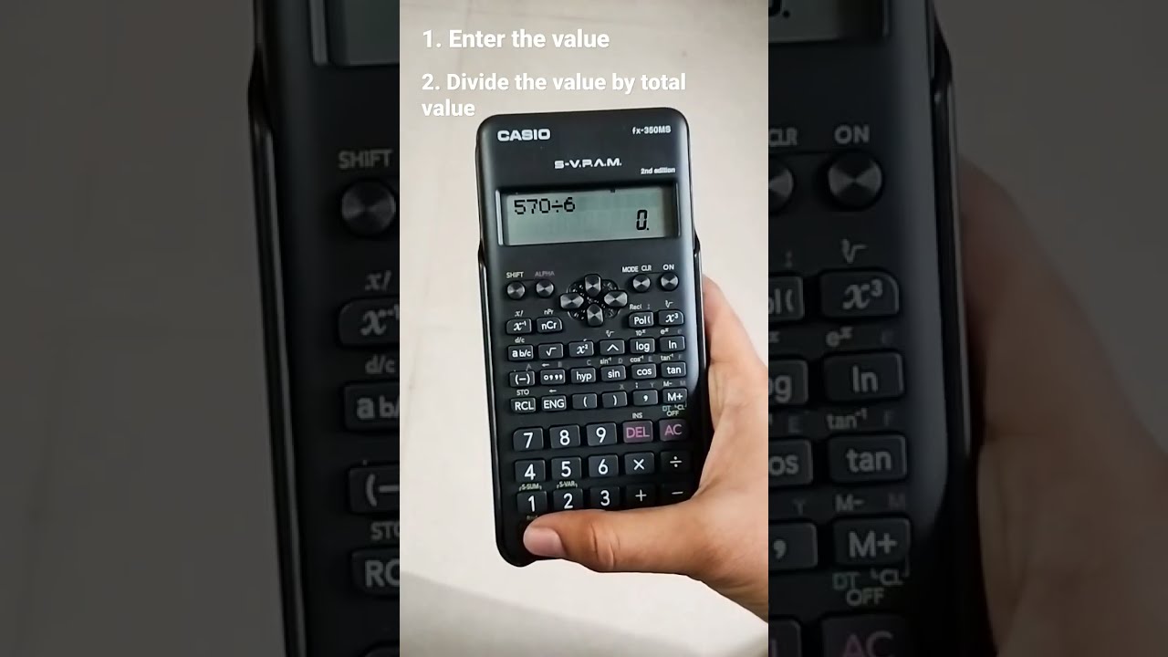 How To Calculate Percentage On Scientific Calculator Scintific
