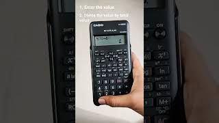 how to calculate percentage on scientific calculator #scintific #calculator