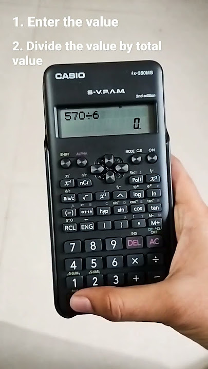 How to calculate percentage on scientific calculator #scintific #calculator