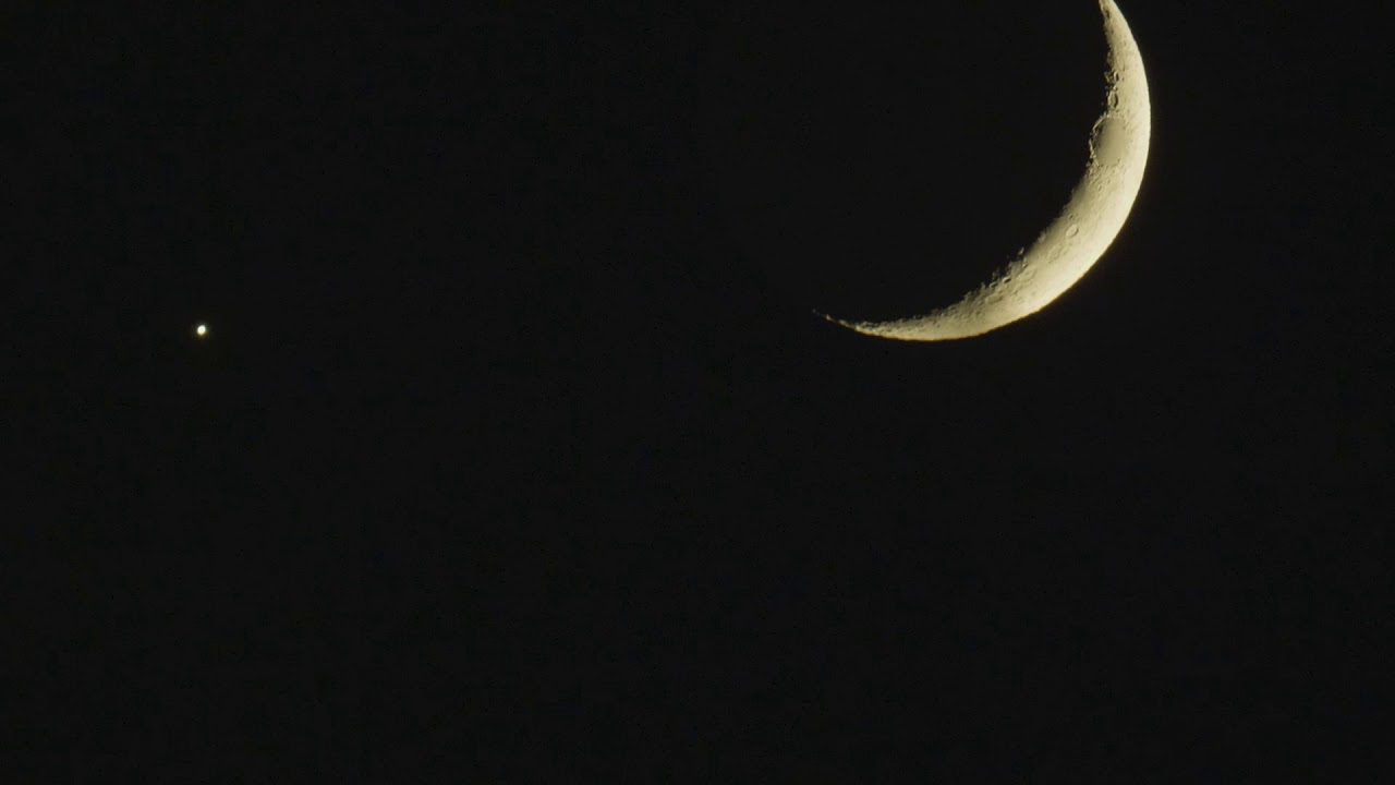 amphibians nedir Conjunction of Venus and the Crescent Moon