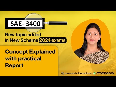 New topic SAE 3400 by CA. Surbhi Bansal for new scheme 2024 exams onwards