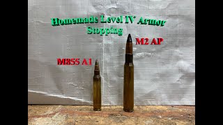 Homemade Level 4 body armor...Stopping the M2 AP and M855 A1