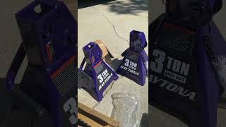 Daytona 3 Ton Jack Stands Metallic Purple Harbor Freight automotive mechanic diy