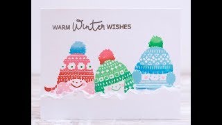 Partial Inking wIth Winter Wishes
