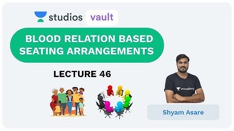 L46: Blood Relation Based Seating Arrangements I Complete Reasoning for Mains(Banking) I Shyam Asare