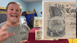 The 1864 Confederate $500 Bill with General Stonewall Jackson