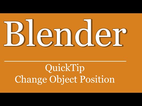 QuickTip #256 - Blender Python Tutorial - Change Object Position Coordinates