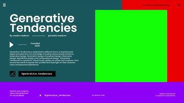 Generative Tendencies : Open call to Generative Designers, Parametric & Procedural Designers