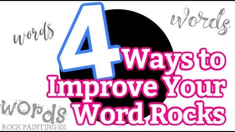 4 Tips for Writing on Rocks || How to Start Hand Lettering on Rocks || Rock Painting 101