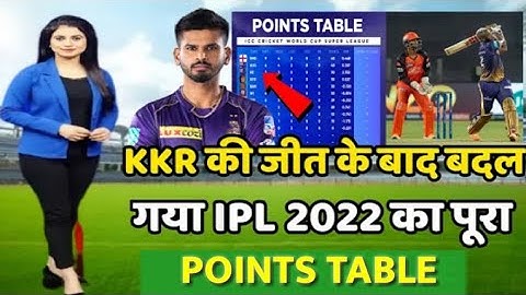 IPL Points Table 2022 Today | Kkr vs Srh After Match Points Table | Points Table Ipl 2022 Today