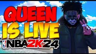 QUEEN IS LIVE ON NBA 2k24 ! 85% TO V3 ! BEST FEMALE GRINDER !