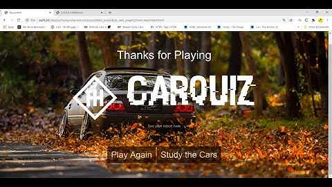 CarQuiz - Javascript Project - Flatiron