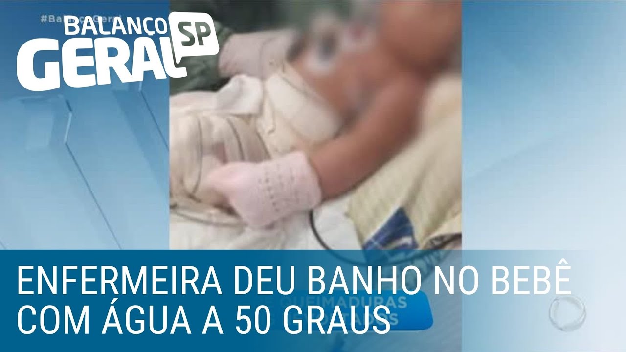 Bebê de seis meses sofre queimaduras durante banho em hospital do Rio