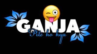 Ganja pite ho kya😂😂 | whatsapp status | black screen status | shayari