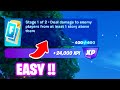 Deal Damage To enemy players from at least 1 story Above them Fortnite