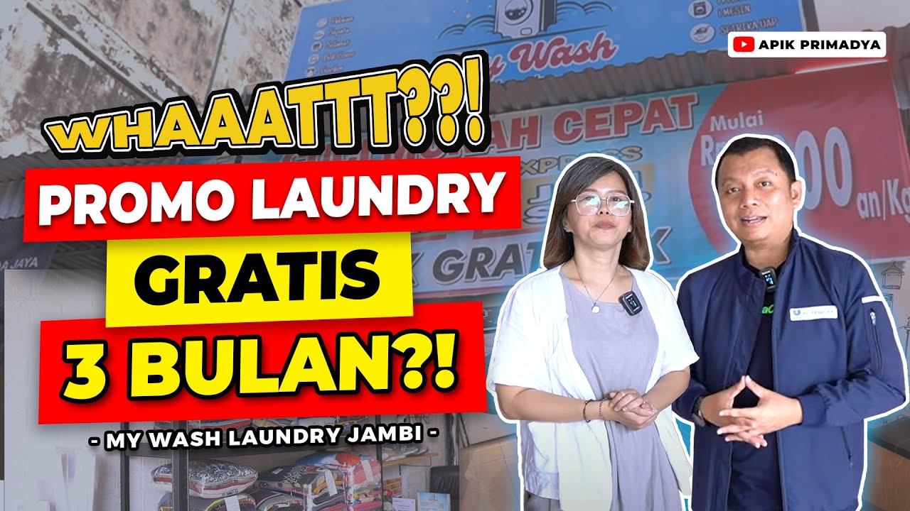 GILEEE!!! PROMO LAUNDRY GRATIS 3 BULAN?! MY WASH LAUNDRY Jambi