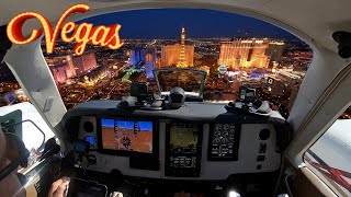 Las Vegas from OK City flight in a Baron 58