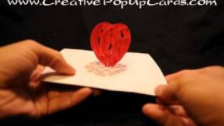 Valentines Day Pop Up Card: 3D Heart