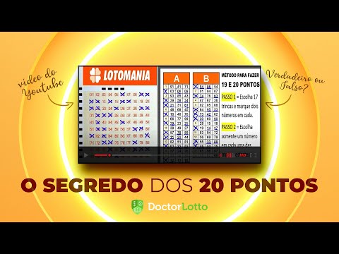 LOTOMANIA - O SEGREDO DOS 20 PONTOS